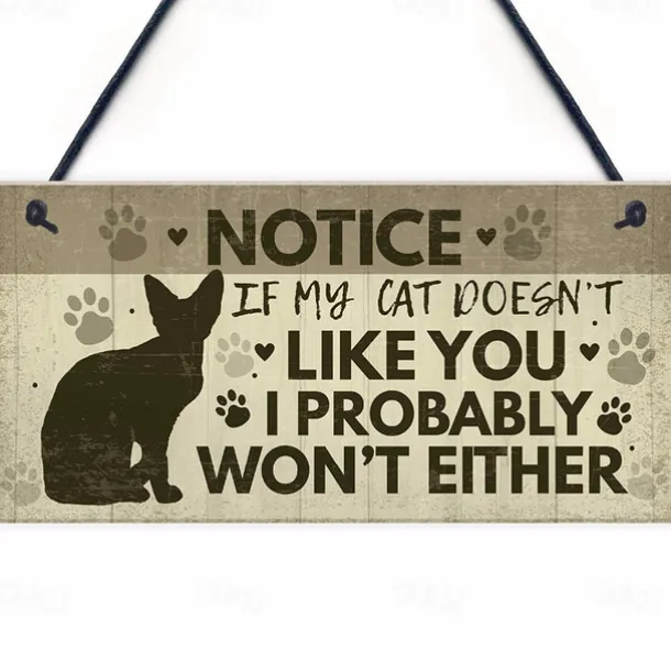 1pc Pet Dog Wood Wall Sign, Wooden Animal Dog Pattern Plaque Sign Wall Decor Accessories, For Pet Shop Cafe Room Decor Household Items 4''x8'' (10cmx20cm)