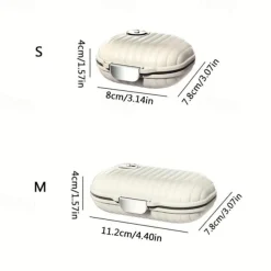 1pc Portable Pill Box Travel Seven Days 7 Grid Sub-Packaging Pills Sealed Storage Box Pill Organizer