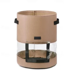 1pc Potato Grow Bag Vegetable Onion Home Garden Plant Bag With Handle PU Thickened Garden Carrot Taro Peanut Growing Bag Potato Pot