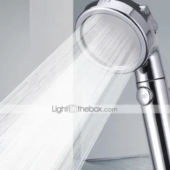 1PC Pressurized Nozzle Shower Head ABS Bathroom Accessories High Pressure Water Saving Rainfall Chrome Handheld Shower Bath Head