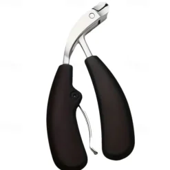 1Pc Professional Nail Clippers G31 Heavy-Duty Wide Jaw Opening Anti-Splash Slanted Toenail Clipper Trimmer Long Handle Stainless Steel for Men and Seniors