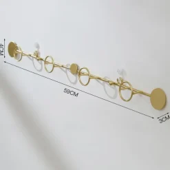 1pc Punch-free Entry Doorway Key Hook, Wall Mounted Coat Hook, Metal Coat Rack For Clothes Hat Key Towel And Bag