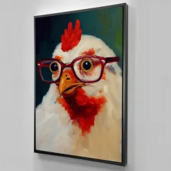 1pc Punk Rock Cat Portrait Oil Painting Wall Art Original Artwork Print Felino Anmail Mpressionist Home Decor Animal House Pet Decor