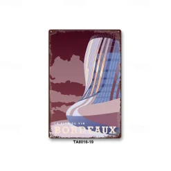 1pc Retro Metal Tin Sign City Tin Sign Vintage Kitchen Signs Wall Decor, Painting Wall Hanging for Restaurant Decor Bar Decor Home Decor Wall Art Metal Tin Sign 20x30cm/8''x12''