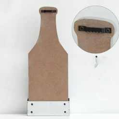 1pc Retro Wooden Bottle Opener Wall Mounted Hanging Beer Openers Bar Tools Alloy Electroplating Process Bar Cafe Wall Decoration