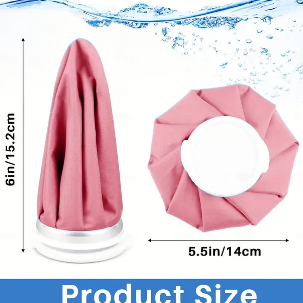 1pc Reusable Ice Bag for Hot and Cold Use with Leak-Proof Lock Durable Polypropylene, Heat-Resistant Ring, Flexible Material