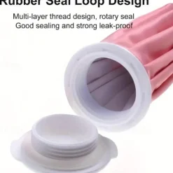 1pc Reusable Ice Bag for Hot and Cold Use with Leak-Proof Lock Durable Polypropylene, Heat-Resistant Ring, Flexible Material