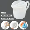1PC Silicone Split Cup with Handle Resin Mixing Cups with 3/4/5 Grids Fluid Art for Resin Crafts DIY Tool