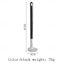 1pc Silicone Toilet Brush Golf Brush Head With No Dead Corner On Both Sides Soft Hair Cleaning Toilet Brush Toilet Curved Toilet Brush
