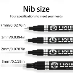 1pc Silver/Gole/Copper/Bronze Red Chrome Marker Mirror Reflective Paint Pen,4 Styles Available,Perfect For Easter Decoration,Perfect For Easter Decoration