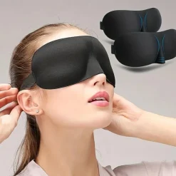 1Pc Sleep Eye Mask For Men Women 3D Contoured Cup Sleeping Mask Blindfold Concave Molded Night Sleep Mask Eyeshade Block Out Light Soft Comfort Eye Shade Cover For Travel
