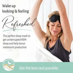 1Pc Sleep Eye Mask For Men Women 3D Contoured Cup Sleeping Mask Blindfold Concave Molded Night Sleep Mask Eyeshade Block Out Light Soft Comfort Eye Shade Cover For Travel