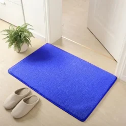 1pc Soft And Comfortable Thick Plush Bath Mat Non-slip For Bathroom, Bedroom, Living Room, Water Absorption And Anti-Slip Design Fall Decor