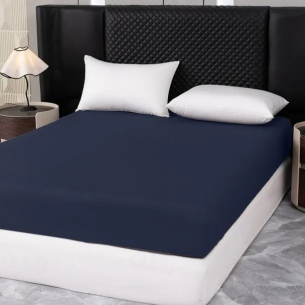 1pc Solid Colored Bedding Fitted Sheet Only(no Pillowcases) Elastic Band Around Mattress Easy Care