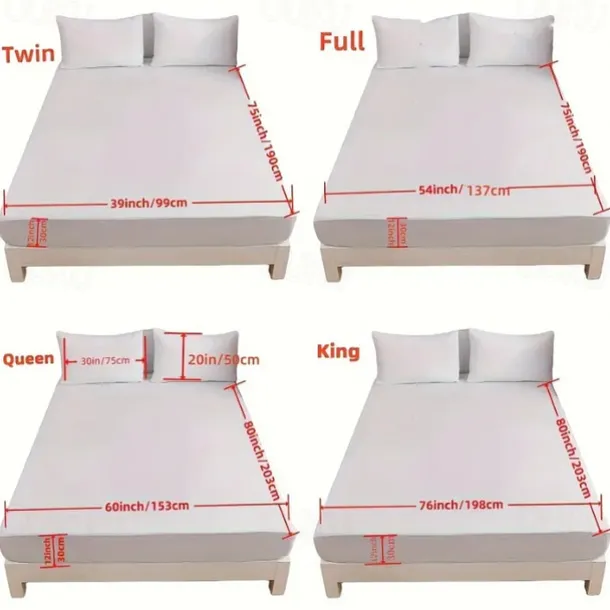 1pc Solid Colored Bedding Fitted Sheet Only(no Pillowcases) Elastic Band Around Mattress Easy Care