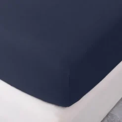 1pc Solid Colored Bedding Fitted Sheet Only(no Pillowcases) Elastic Band Around Mattress Easy Care