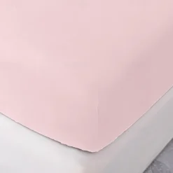 1pc Solid Colored Bedding Fitted Sheet Only(no Pillowcases) Elastic Band Around Mattress Easy Care