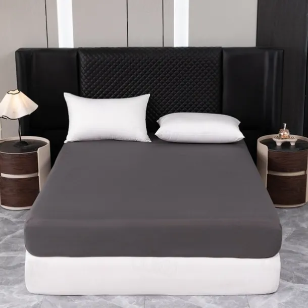 1pc Solid Colored Bedding Fitted Sheet Only(no Pillowcases) Elastic Band Around Mattress Easy Care