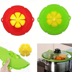 1pc, Spill Stopper Lid (27.94cm), Boil Over Silicone Lids, Microwave Splatter Cover, Silicone Pot Cover, Kitchen Gadgets, Kitchen Stuff, Kitchen Accessories, Home Kitchen Items