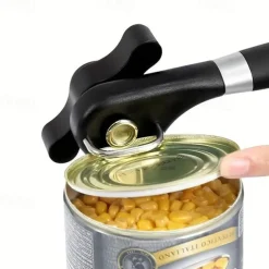 1pc Stainless Steel Can Opener - Easy Single-Handed Operation for Canning and Bottle Opening