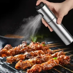 1pc Stainless Steel Olive Oil Sprayer: The Perfect Kitchen Tool for Air Frying, Barbecuing, and More!