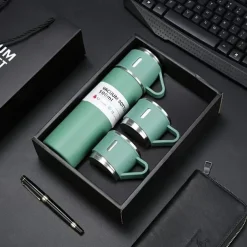 1pc Stainless Steel Thermal Mug Gift Set, Stainless Steel Tea Mug, Double Wall Stainless Steel Water Tumbler For Car