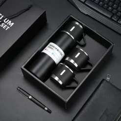 1pc Stainless Steel Thermal Mug Gift Set, Stainless Steel Tea Mug, Double Wall Stainless Steel Water Tumbler For Car