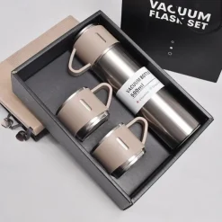 1pc Stainless Steel Thermal Mug Gift Set, Stainless Steel Tea Mug, Double Wall Stainless Steel Water Tumbler For Car