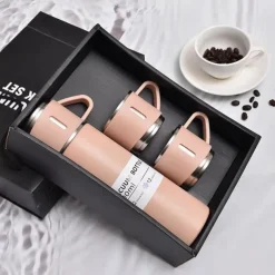 1pc Stainless Steel Thermal Mug Gift Set, Stainless Steel Tea Mug, Double Wall Stainless Steel Water Tumbler For Car