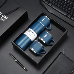 1pc Stainless Steel Thermal Mug Gift Set, Stainless Steel Tea Mug, Double Wall Stainless Steel Water Tumbler For Car