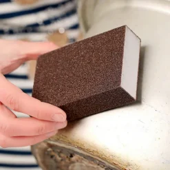 4Pc Strong Decontamination New Diamond Sand Kitchen Brush Sponge Descaling Brush Hot Sale Magic Pan Pot Brush Kitchen Clean Tools