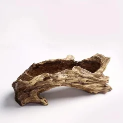 1pc, Stump Succulent Plant Flowerpot Indoor And Outdoor Plants Cute And Unique Resin Garden Vase With Drainage Holes