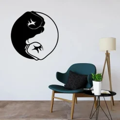 1pc Tai Chi Metal Wall Art Outdoor Decor Rust Proof Wall Sculpture Ideal For Garden, Home, Farmhouse, Patio And Bedroom