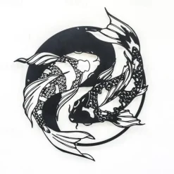 1pc Tai Chi Metal Wall Art Outdoor Decor Rust Proof Wall Sculpture Ideal For Garden, Home, Farmhouse, Patio And Bedroom