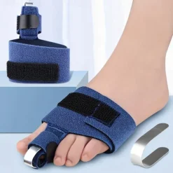1pc Toe Fixing Strap, Adjustable Fixing Splint Single Toe Curved Bow Up Aluminum Plate Support Protective Gear Toe Sleeve