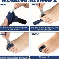 1pc Toe Splint Toe Straightener For Hammer Toe Corrector For Women Toe Brace Hammertoe Splint Toe Wrap Toe Covers Broken Toe Support