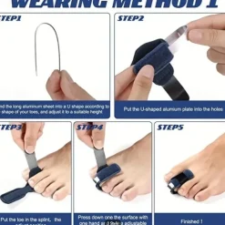 1pc Toe Splint Toe Straightener For Hammer Toe Corrector For Women Toe Brace Hammertoe Splint Toe Wrap Toe Covers Broken Toe Support