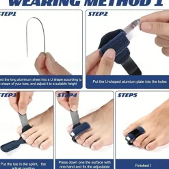 1pc Toe Splint Toe Straightener For Hammer Toe Corrector For Women Toe Brace Hammertoe Splint Toe Wrap Toe Covers Broken Toe Support