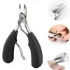 5pc Toenail Clippers, Medical Grade Toe Nail Trimmer, Nail Clippers for Thick Nails or Ingrown Toenail Tool, Stainless Steel Sharp Pedicure Toe Nail Clippers Adult, with Easy-to-Grip Rubber Handle