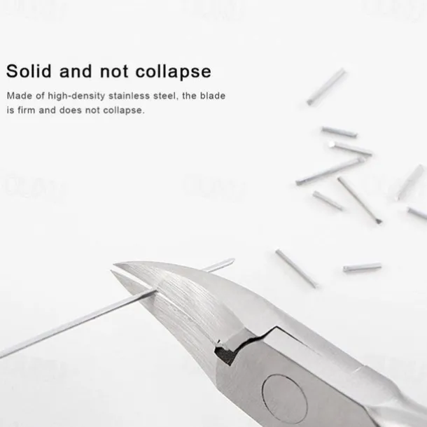 5pc Toenail Clippers, Medical Grade Toe Nail Trimmer, Nail Clippers for Thick Nails or Ingrown Toenail Tool, Stainless Steel Sharp Pedicure Toe Nail Clippers Adult, with Easy-to-Grip Rubber Handle