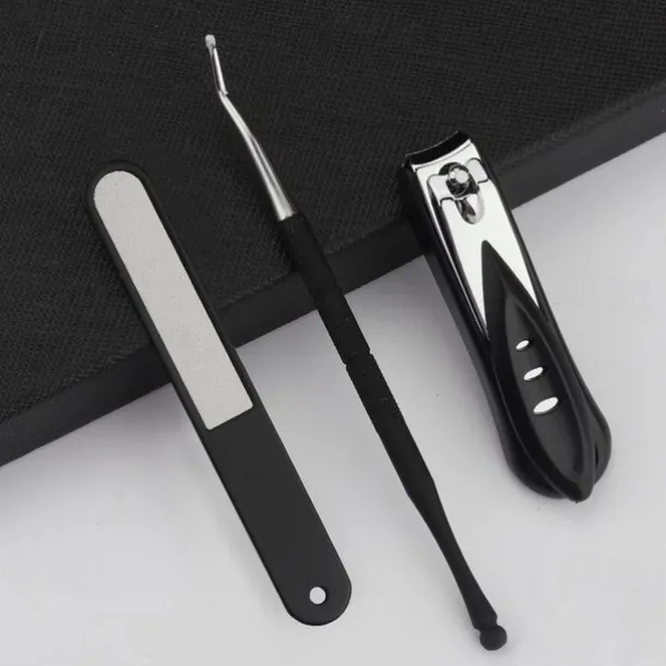 5pc Toenail Clippers, Medical Grade Toe Nail Trimmer, Nail Clippers for Thick Nails or Ingrown Toenail Tool, Stainless Steel Sharp Pedicure Toe Nail Clippers Adult, with Easy-to-Grip Rubber Handle