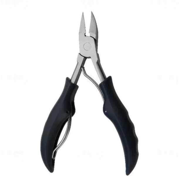 5pc Toenail Clippers, Medical Grade Toe Nail Trimmer, Nail Clippers for Thick Nails or Ingrown Toenail Tool, Stainless Steel Sharp Pedicure Toe Nail Clippers Adult, with Easy-to-Grip Rubber Handle