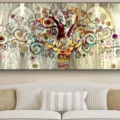 1pc Tree Of Life By Gustav Klimt Landscape Wall Art Canvas Scandinavian Posters And Prints Modern Wall Art Picture For Living Room No Frame
