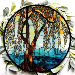 1pc Tree Of Life Wall Hanging Suncatcher for Home and Garden Decor - Perfect for Home Decor