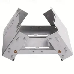 1pc Ultralight Folding Pocket Stove For Outdoor Camping And Survival - Portable Burner For Wood Burning