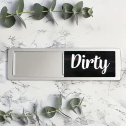 1pc Universal Dishwasher Magnet - Strong Clean Dirty Indicator for Kitchen Organization and Home Decoration.