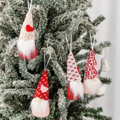 1pc Valentine Day Gnome Ornament, Faceless Doll and Rudolph Figurine Hanging Decoration, Romantic Valentine Day Decor