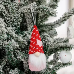 1pc Valentine Day Gnome Ornament, Faceless Doll and Rudolph Figurine Hanging Decoration, Romantic Valentine Day Decor