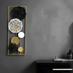 1pc Wall Decor, Metal Wall Decor Designed With Lotus Leaf, Rustic Hanging Wall Decor, Farmhouse Metal Wall Art, Modern Wall Decor For Living Room Bedroom Office