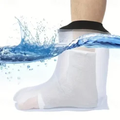 1pc Waterproof Leg Foot Cast Cover Shower Bath Adult, Reusable Watertight Seal Cast Shower Cover Leg To Keep Dry, Bandage Cast Leg Foot Ankle, No On Skin